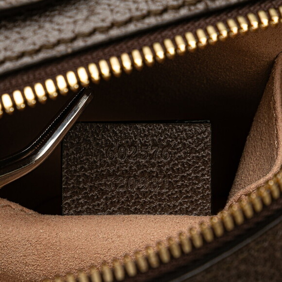 Gucci GG Supreme Ophidia Shoulder Bag Brown Leather - Picture 9 of 10